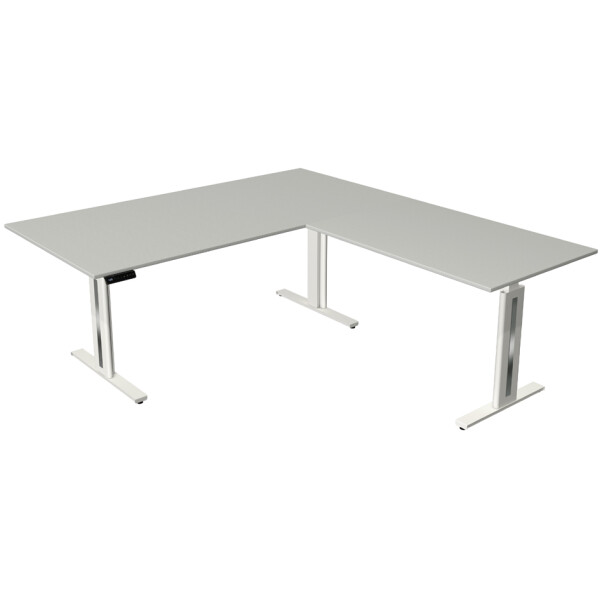 kerkmann Sitz-Steh-Schreibtisch Move 3 fresh mit Anbau