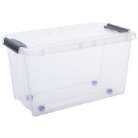 plast team Aufbewahrungsbox PROBOX mit Rollen, 70 Liter