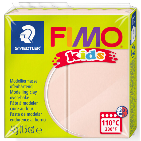 FIMO kids Modelliermasse, ofenhärtend, pearl-rosa, 42 g
