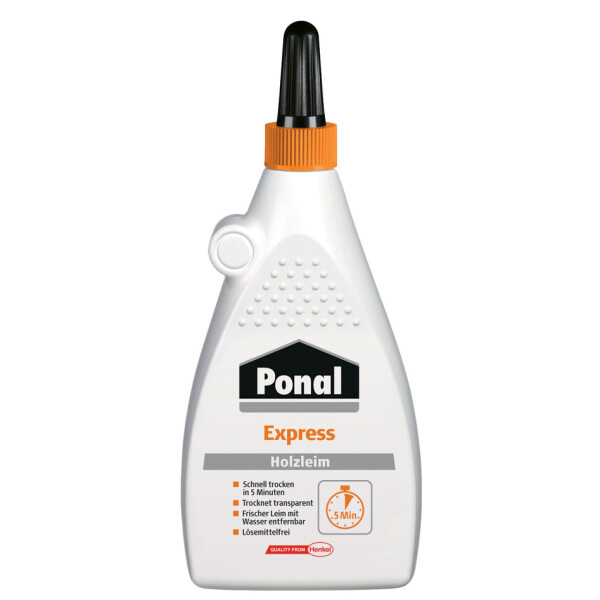 Ponal Express Holzleim, lösemittelfrei, 120 g Flasche