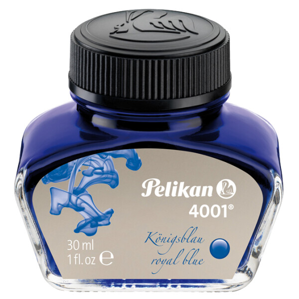 Pelikan Tinte 4001 im Glas, blau-schwarz, Inhalt: 30 ml