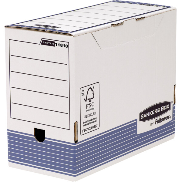 Fellowes BANKERS BOX SYSTEM Archiv-Schachtel, blau, (B)100mm