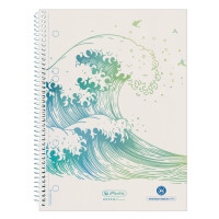 herlitz Collegeblock GREENline Ginkgo, DIN A5, kariert