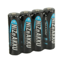 ANSMANN Nickel-Zink-Akku, Mignon AA, 1.500 mAh, 4er Shrink