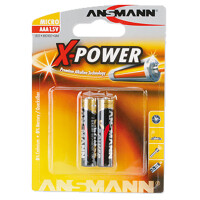 ANSMANN Alkaline Batterie "X-Power", Micro AAA, 4er Blister