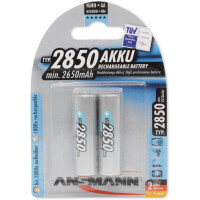 ANSMANN NiMH Akku Premium, Mignon AA, 2.850 mAh, 2er Blister