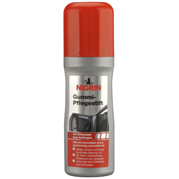 NIGRIN Gummi-Pflegestift, 75 ml