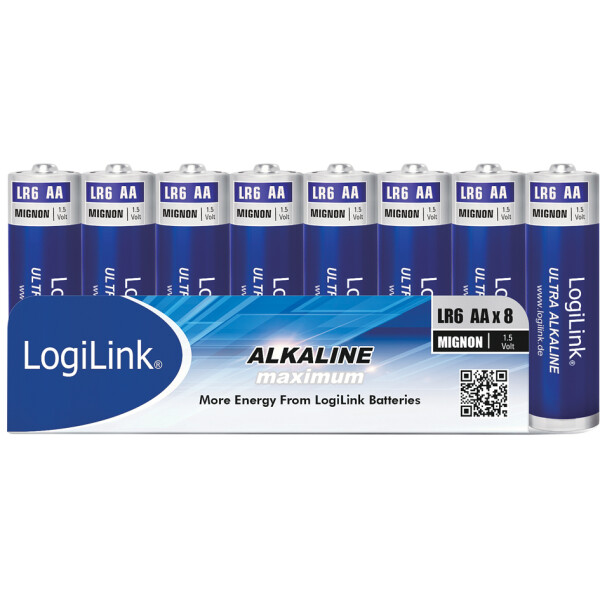 LogiLink Alkaline Batterie "Ultra Power", Mignon (AA LR6)