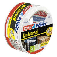tesa Folienband extra Power Universal, 50 mm x 10 m, schwarz