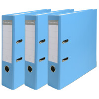 EXACOMPTA PP-Ordner Premium, A4, 80 mm, hellblau, 3er Pack
