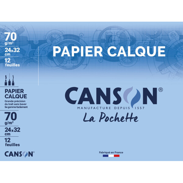 CANSON Transparentpapier, satiniert, DIN A4, 70 g qm