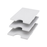 styro Ablagesystem-Grundeinheit styrorac, blau grau