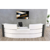 kerkmann Bogentheke BARI mit Niedrig-Modul, weiß