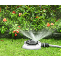 Bradas Rasensprenger WHITE LINE, 8 Funktionen, grau