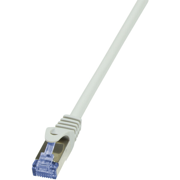 LogiLink Patchkabel PrimeLine, Kat. 6A, S FTP, 1,5 m, weiß