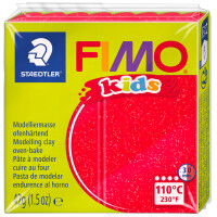 FIMO kids Modelliermasse, ofenhärtend, glitter-blau, 42 g