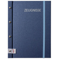 ROTH Zeugnismappe Metallium mit Buchschrauben, blau