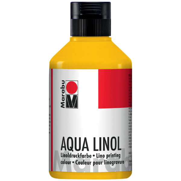 Marabu Aqua-Linoldruckfarbe, schwarz, 250 ml