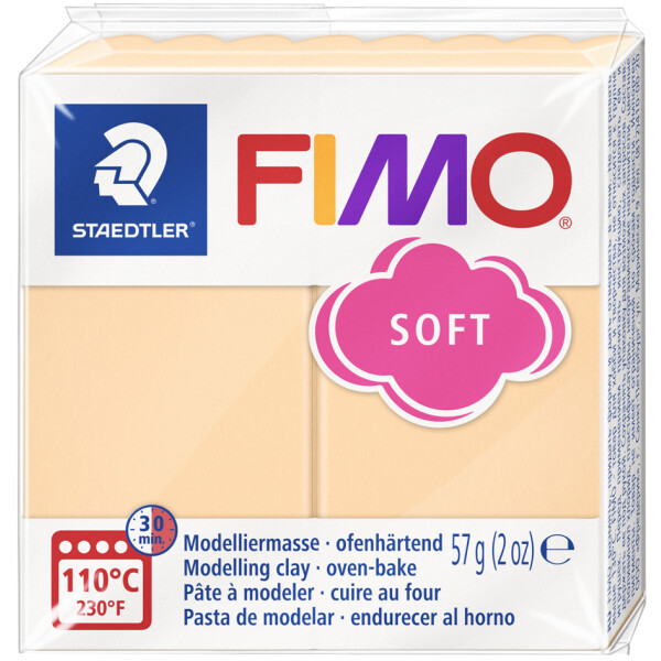 FIMO SOFT Modelliermasse, ofenhärtend, pastell-vanille, 57 g