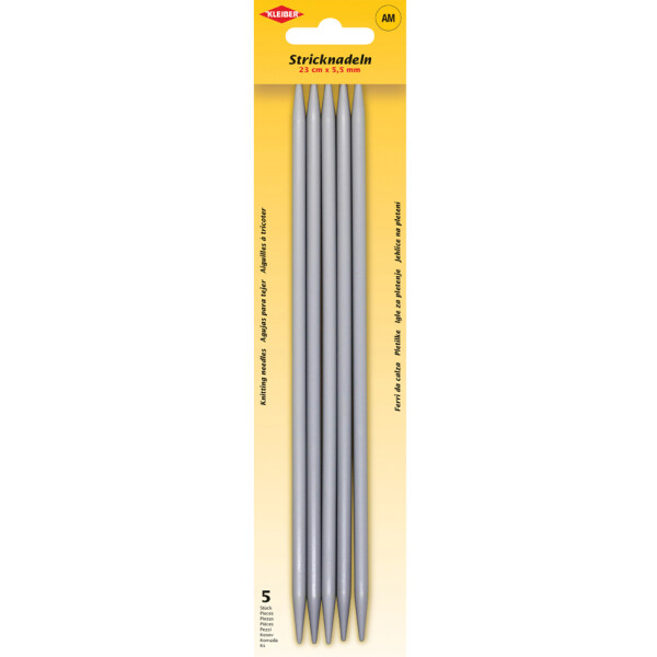 KLEIBER Stricknadel-Set Strumpfspiele, 200 mm x 5,0 mm