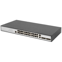 DIGITUS 19" Gigabit Switch, Managed, 2 Uplinks, 24...