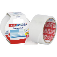 tesa Folienband extra Power Transparent, 48 mm x 10 m