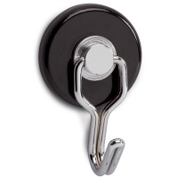 MAUL Magnet mit Karussell-Haken, Durchmesser: 35 mm, schwarz