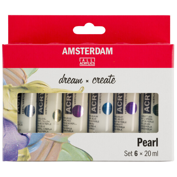 ROYAL TALENS Acrylfarbe AMSTERDAM Pearl, 6 x 20 ml