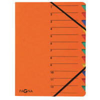 PAGNA Ordnungsmappe "EASY", DIN A4, Karton, 12...