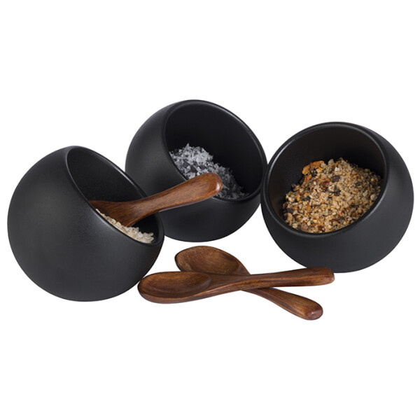 APS Servierset MOON, 6-teilig, schwarz