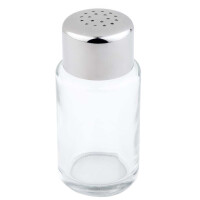 APS Salz- und Pfefferstreuer, Glas Edelstahl, 6 Löcher