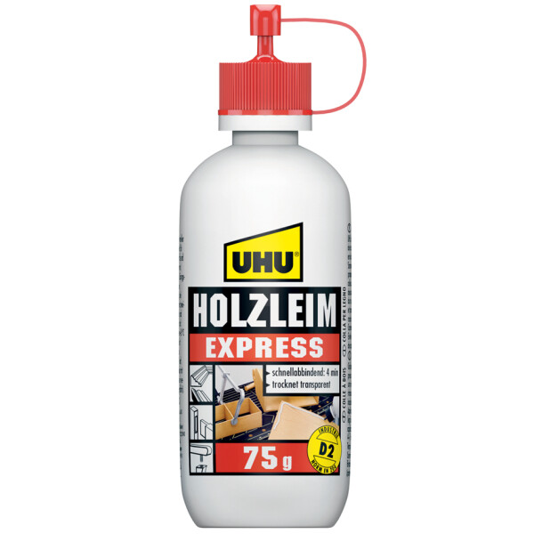 UHU Holzleim Express D2, lösemittelfrei, 750 g Flasche