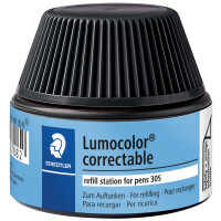 STAEDTLER Lumocolor Refill Station permanent, schwarz
