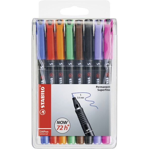 STABILO Permanent-Marker OHPen universal, permanent 8er Etui