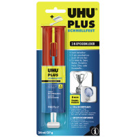 UHU 2-Komponenten-Klebstoff plus schnellfest, 27 g Doppel-
