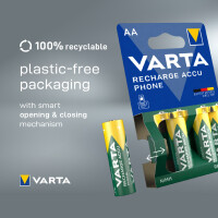VARTA Telefon-Akku "RECHARGE ACCU PHONE", Mignon (AA)