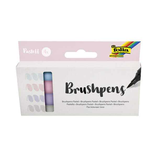 folia Pinselstift Brush Pens "Basic", 4er Set