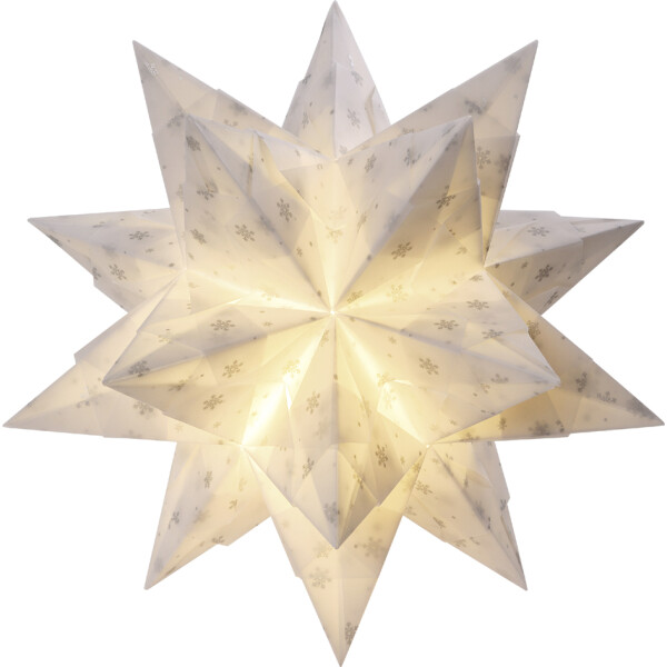 folia Faltblätter Bascetta-Stern "Transparentpapier", weiß