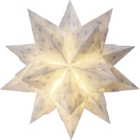 folia Faltblätter Bascetta-Stern "Transparentpapier", weiß