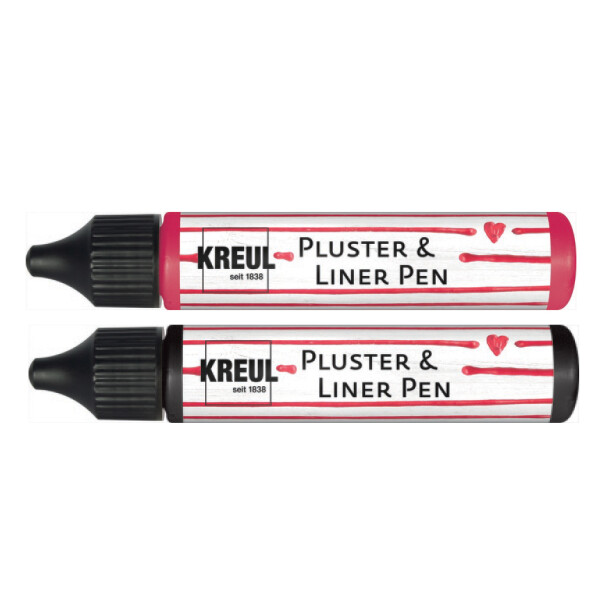 KREUL Pluster & Liner Pen, 29 ml, schwarz