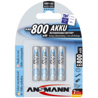 ANSMANN NiMH Akku maxE, Micro (AAA) 800 mAh, 2er Blister