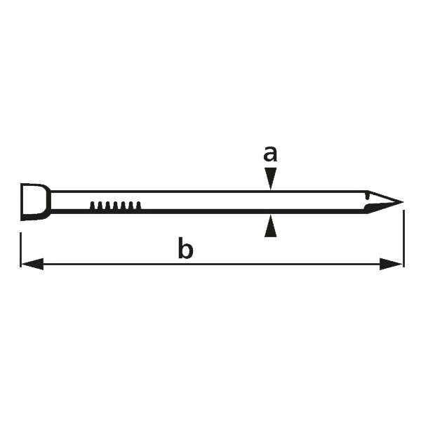 suki. Drahtstift, Stauchkopf, 1,4 x 25 mm, blank, 400 g