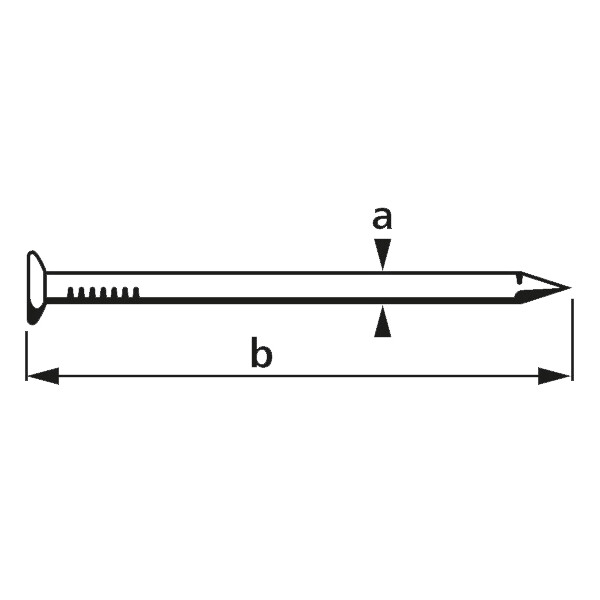 suki. Drahtstift, Senkkopf, 2,2 x 50 mm, blank, 400 g