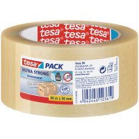tesapack Verpackungsklebeband ULTRA STRONG, 50 mm x 66 m
