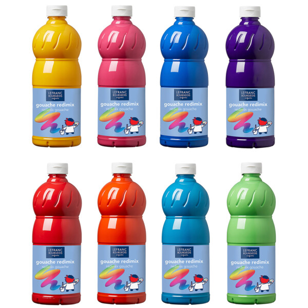 LEFRANC BOURGEOIS Gouachefarbe 1.000 ml, farbig sortiert