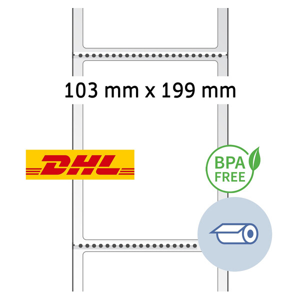 HERMA Thermodirekt-Versandetiketten, Rolle, 103 x 199 mm