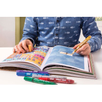 UHU Glitzerkleber Glitter Glue Shiny, Inhalt: 6 x 10 ml