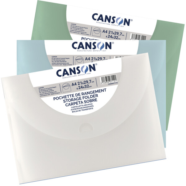 CANSON Zeichnungsmappe "Pastellfarben", 340 x 470 mm