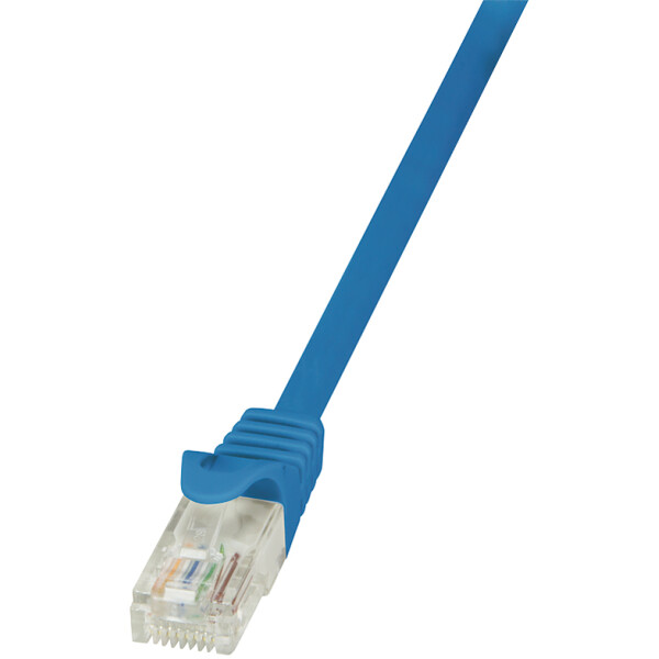 LogiLink Patchkabel EconLine, Kat. 6, U UTP, 1,0 m, blau