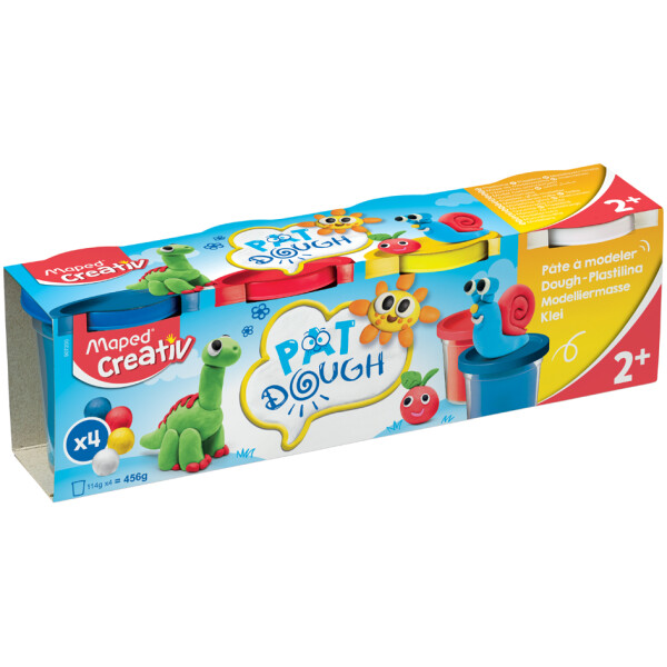 Maped Creativ Spielknete-Set, 4 Standard-Farben, 456 g